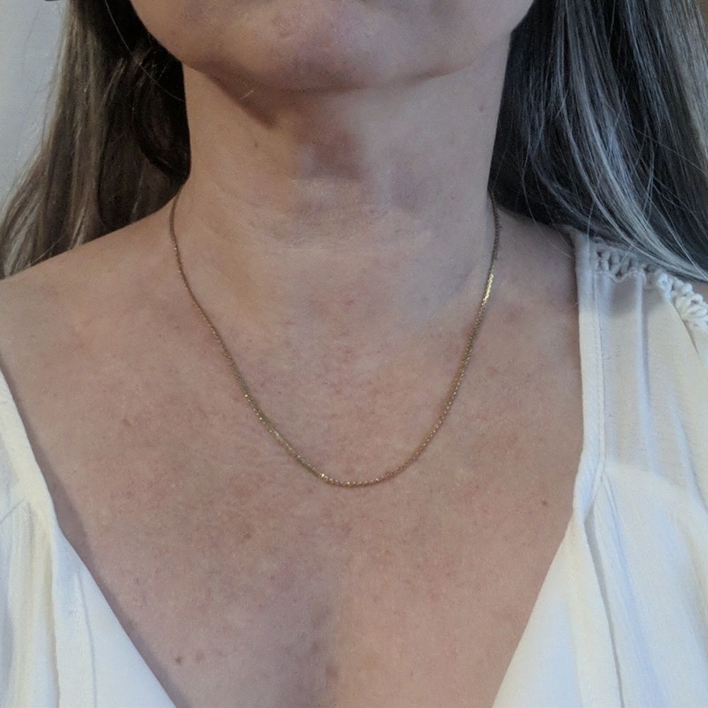 5 Pcs Gold & Silver chain necklace jewelry lot~ ALL WEARABLE  w PENDANTS - Picture 10 of 11